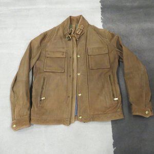Massimo Dutti nobuck leather jacket